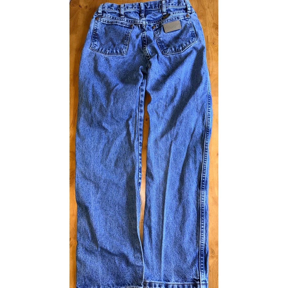 Wrangler Cowboy Cut Relaxed Fit Jeans Mens 30x32 Blue Denim 1013MWZGK 335 - Picture 7 of 8